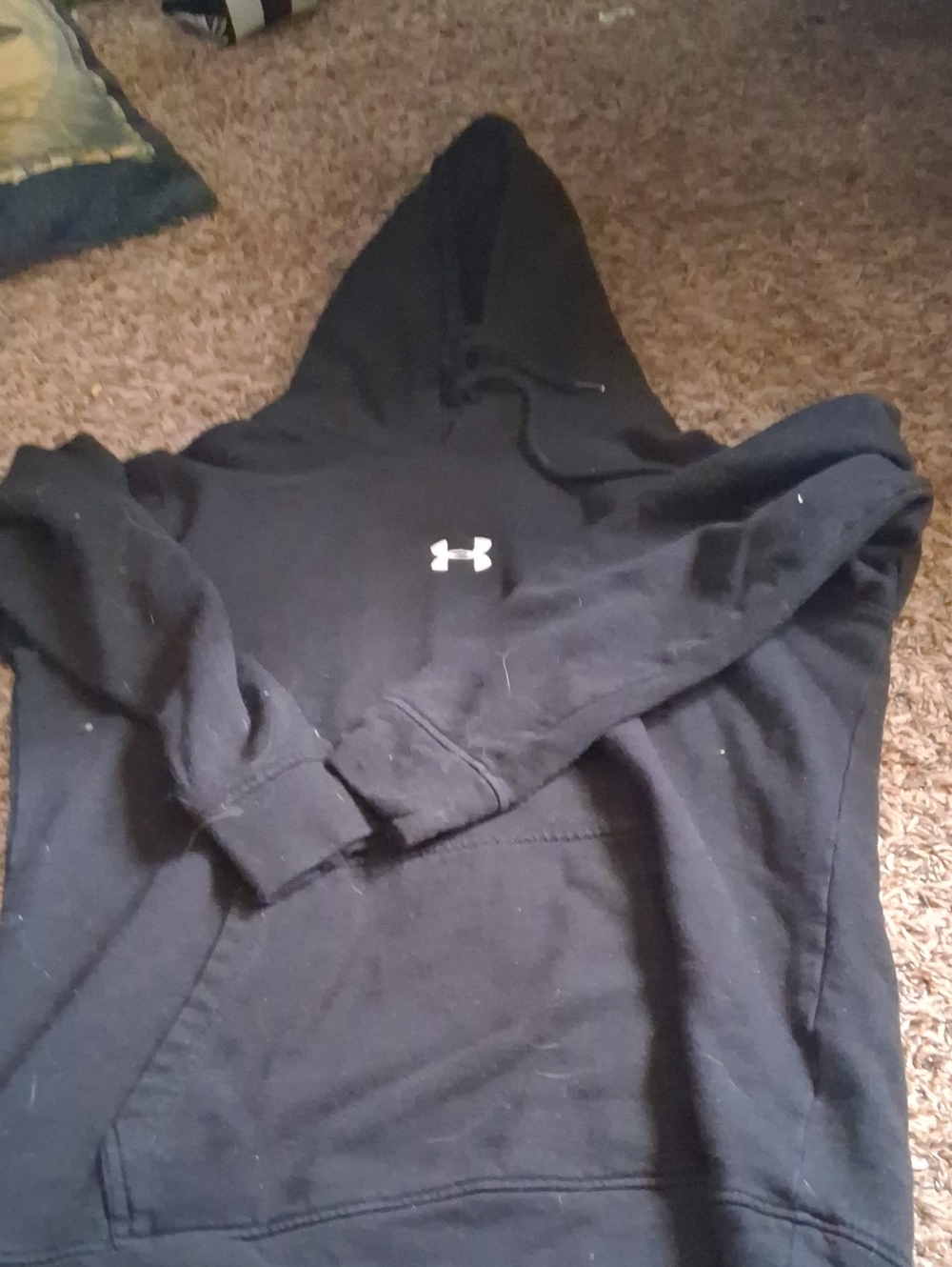 Under Armour Men’s Black Zip-Up Hoodie with Logo